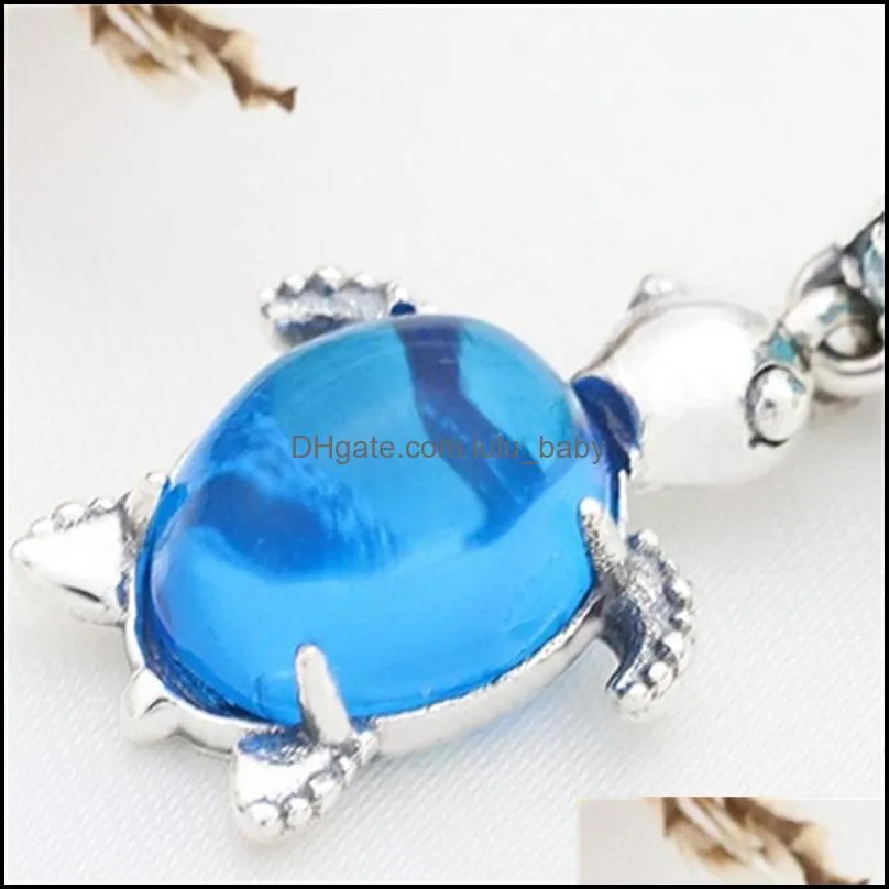 fit original europe bracelet 100% 925 sterling silver beads murano glass sea turtle dangle charm high quality diy jewelry 837 q2