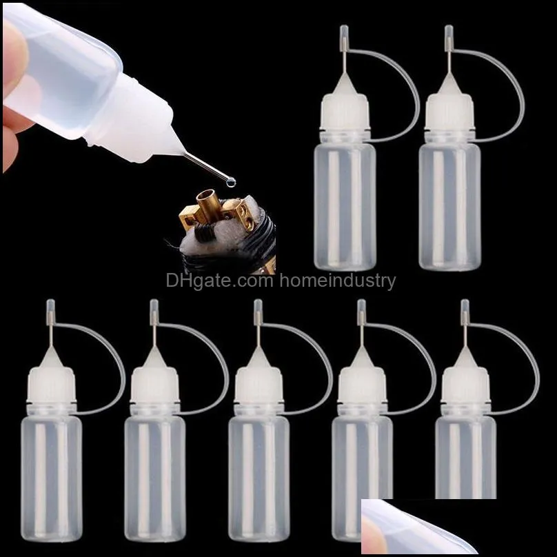 packing bottles 10pcs 10ml pe glue applicator needle squeeze bottle for paper quilling diy scrapbooking crafts sswell