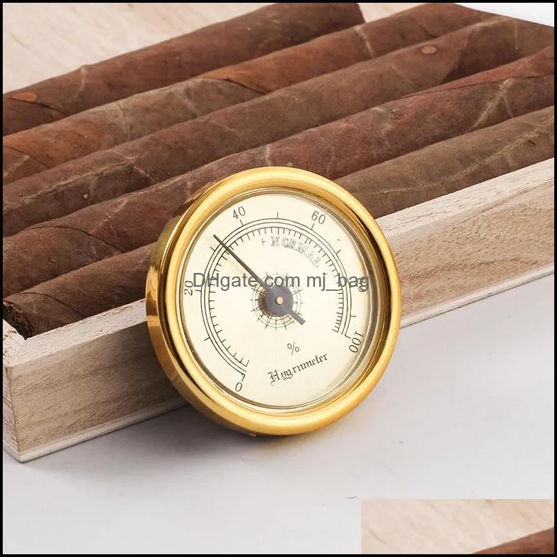 mini precision cigar hygrometers plastic moisture detector 44mm diameter cigarette hygrometer fit dry herb guitar piano file box