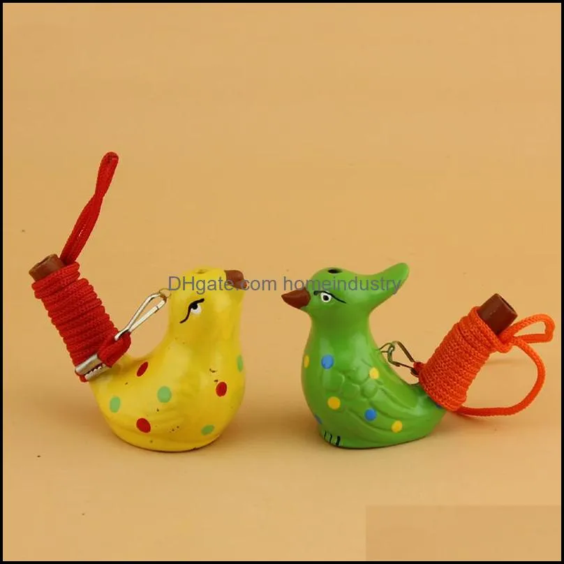 ceramic water bird whistle waters ocarina song novelty items home decoration kids toys gift christmas party favor