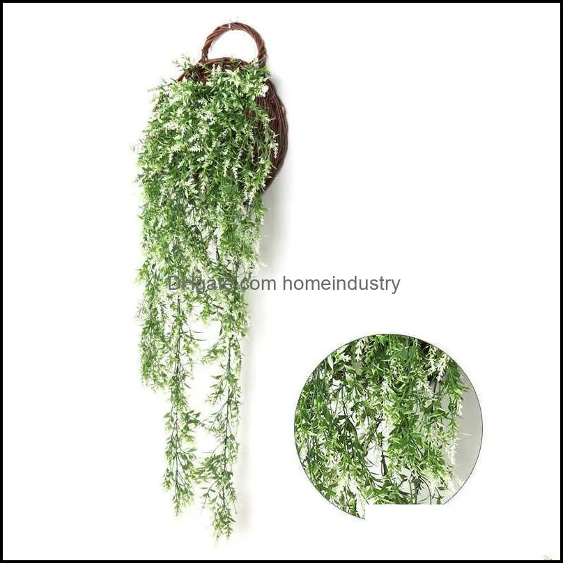 gypsophila artificial plants 2pcs hanging plant tropical leaves greenery backdrop shelf home wall decor bathroom accessories