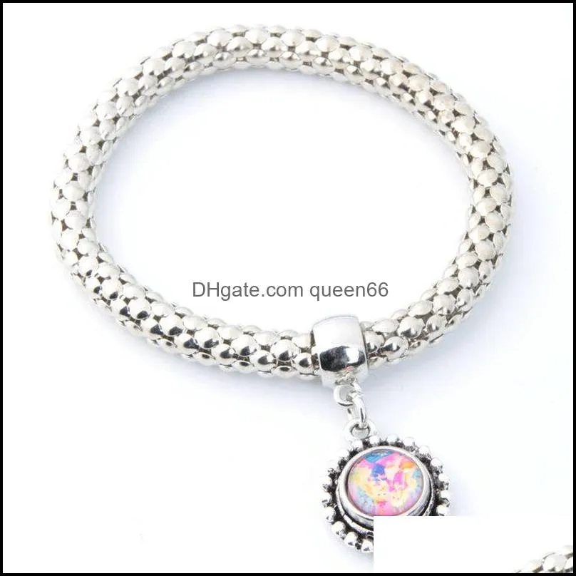 noosa 12mm snap bracelet jewelry elastic ginger snap buttons chunk charm bangle fit diy 12mm snaps bracelet