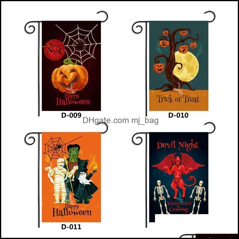 trick or treat flag halloween party pumpkins bat garden flags festival banner custom square exquisite especially