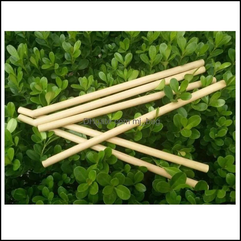 natural bamboo drinking straws juice water beer straw reusable eco friendly tubularis for bar party birthday wedding decorations 2 5zd