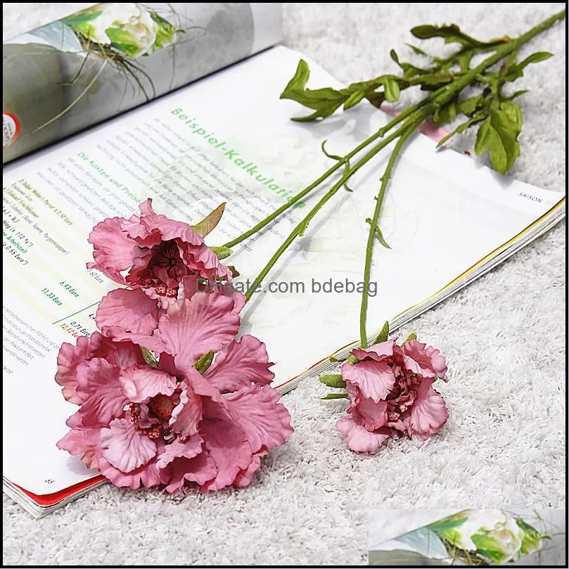 diy simulation flower single branch manual popular flowers high grade fashion home furnishing decorate hot selling 3 7hz j1