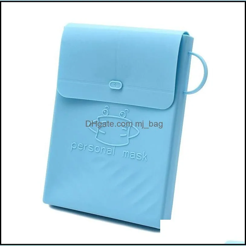 silicone cubic storage clip rectangle face masks holder bag mini opaque hanging ring button mask case clips 4ax g2