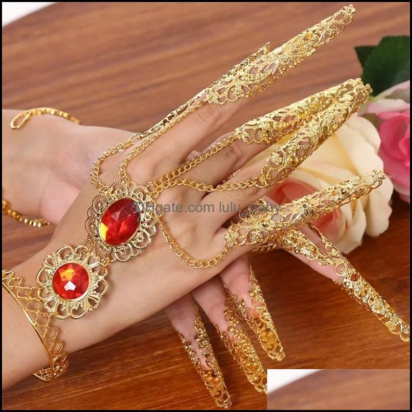 fashion single thousand-hand bodhisattva nail cover charm bracelet india dances perform bangle accessories xinjiang folk belly dance bracelets 4 1zx