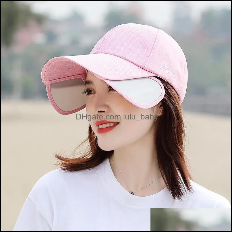 2021 hat lady summer cap korean fashion sunscreen couple pull sun hat baseball cap man 298 q2