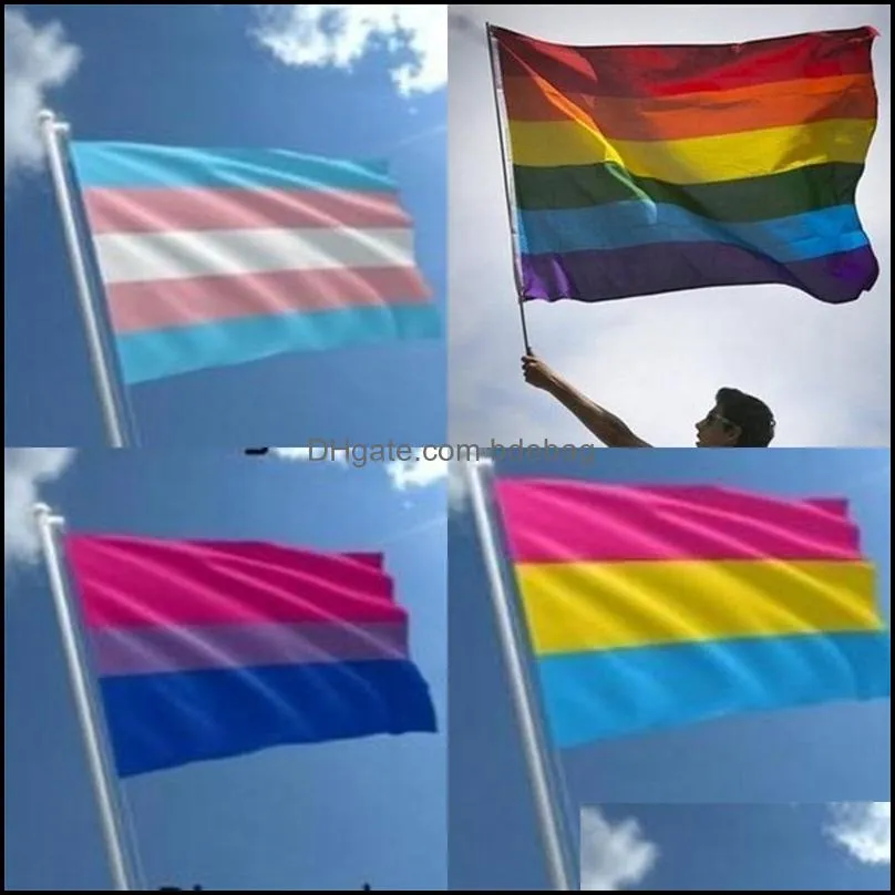 90x150 cm bisexual flag lesbian gay pride polyester rainbow flags festival party banner decorations hot sale 4 8qt b2