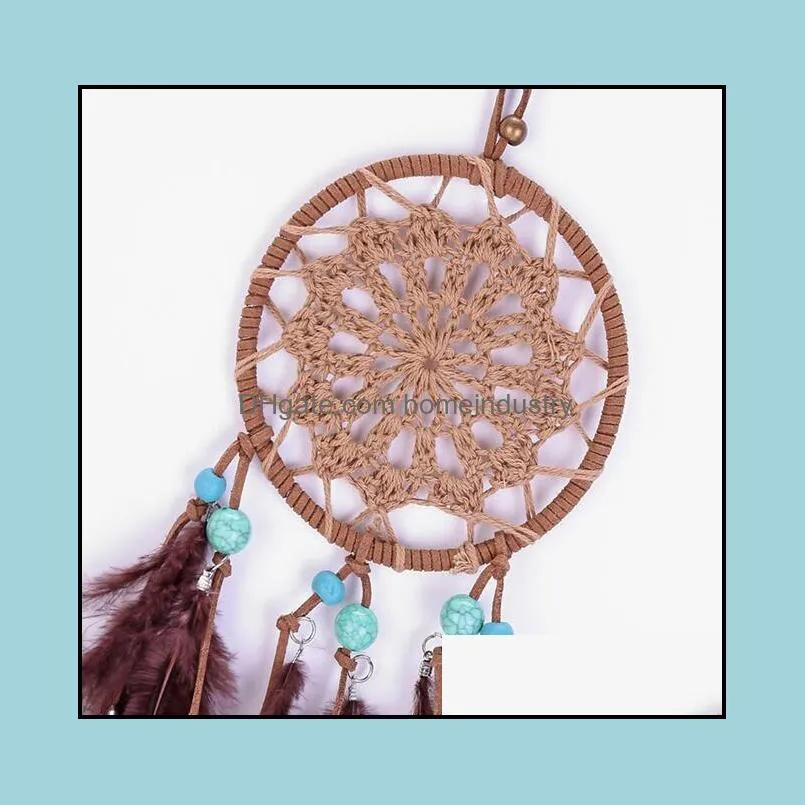 dreamcatcher weaving lace dream catcher girlish heart retro dream feather door ornaments pendant wall hanging decoration