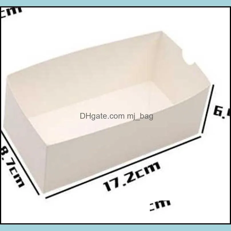 50pcs/lot thank you gift boxes kraft paper white drawer shape cake paper box with clear window display packaging for bakery 204 s2