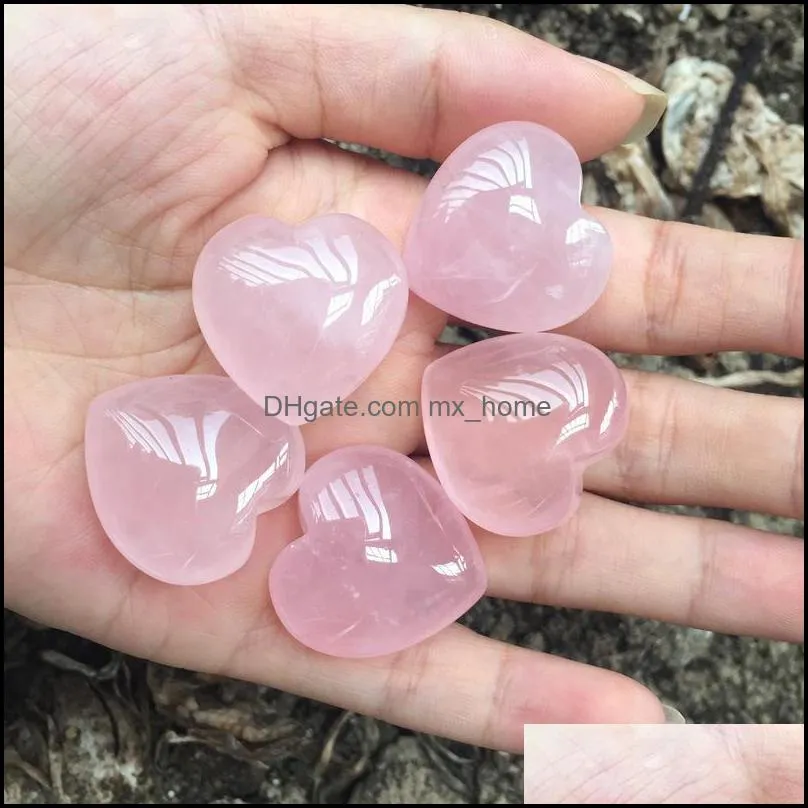 natural crystals stones heartshaped love pink healing ornaments carved arts and crafts gemstone womens beautiful beautiful new 5tr3 m2