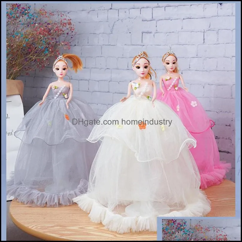  doll wedding party decoration princess 40 cm 3d children`s creative toy girl birthday gift