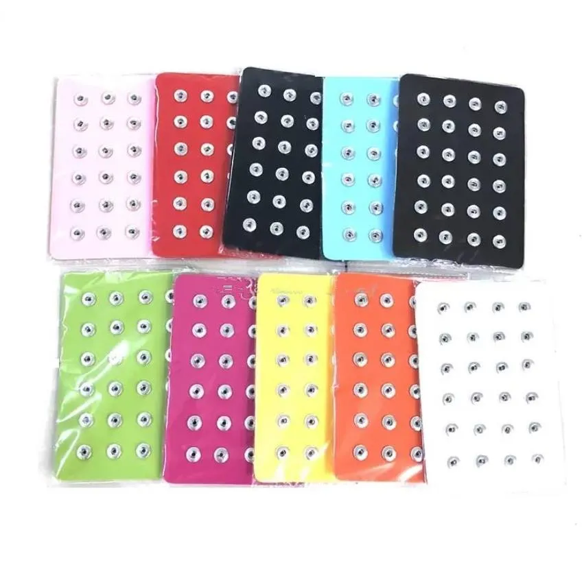 hot noosa snap button display holder snap jewelry 12mm snap buttons soft genuine leather display stand 24pcs & 60pcs suitable