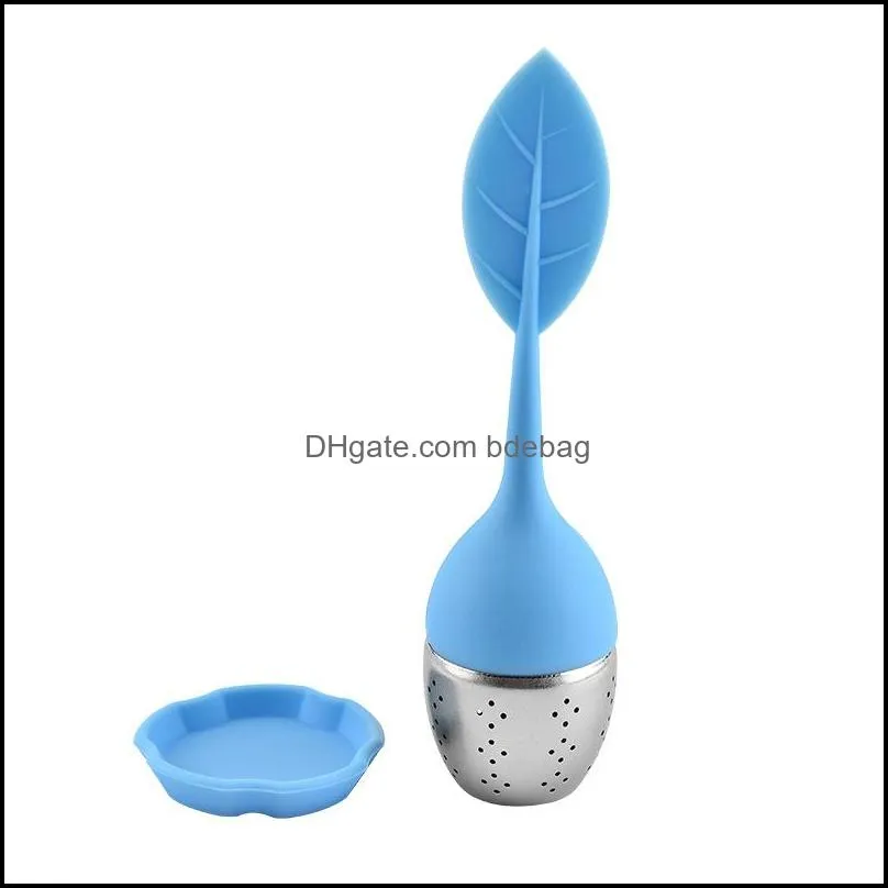 coffee tea tools silicone infuser leaf silicone infuser with food grade make tea bag filter creative stainless steel strainers 1855 v2