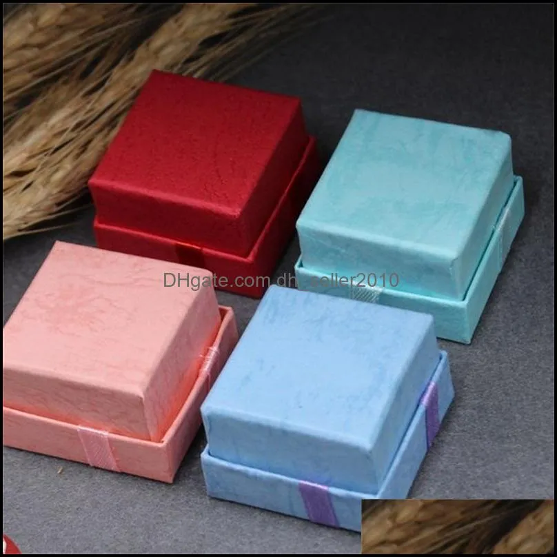 4x4cm small jewelry ring box present case bowknot decoration organizer first ornament packing boxes necklace portable 0 35mw b2