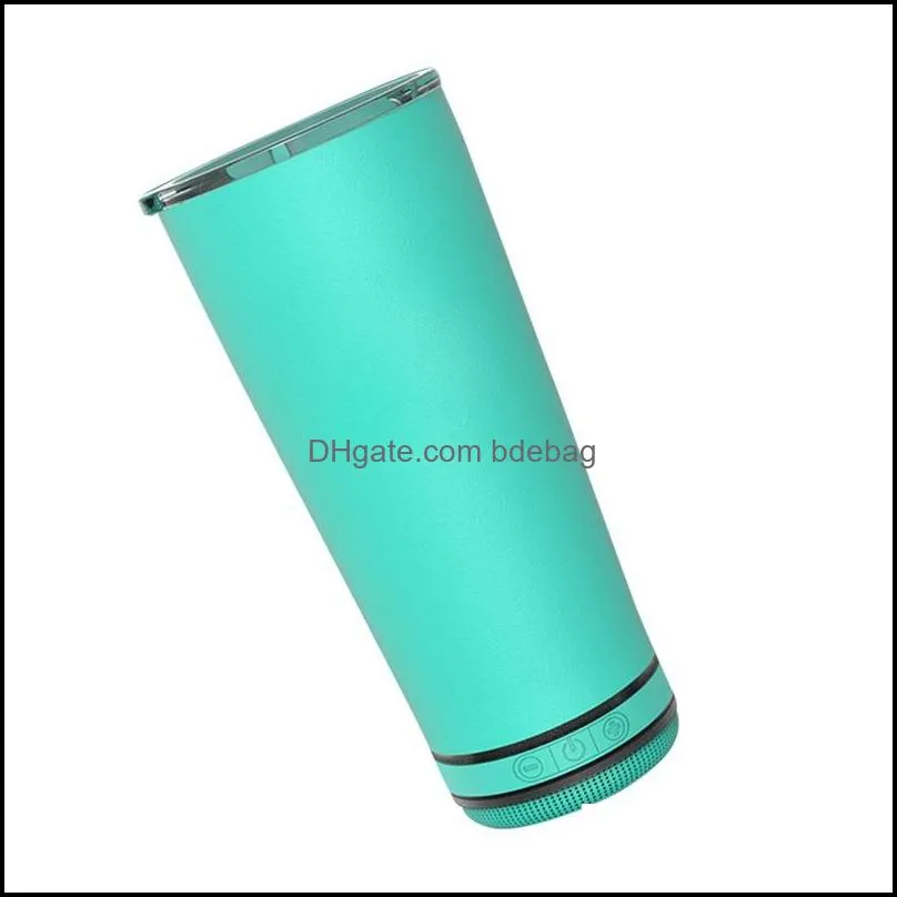 portable tumblers water multi functional stainless steel cup simple operation bluetooth connection fashion new bottles home