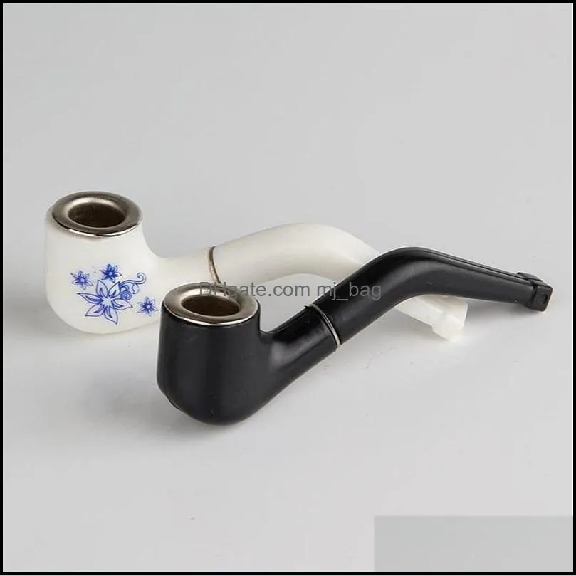 smoking pipes with filter mouthpiece multiple filtration hand pipe plastics cigarettes holder gift smoke accessories convenient 0 4xt