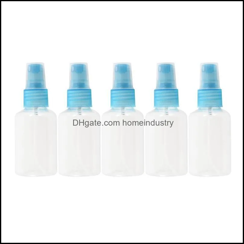 storage bottles & jars 5 pcs empty blue spray bottle pump 50ml