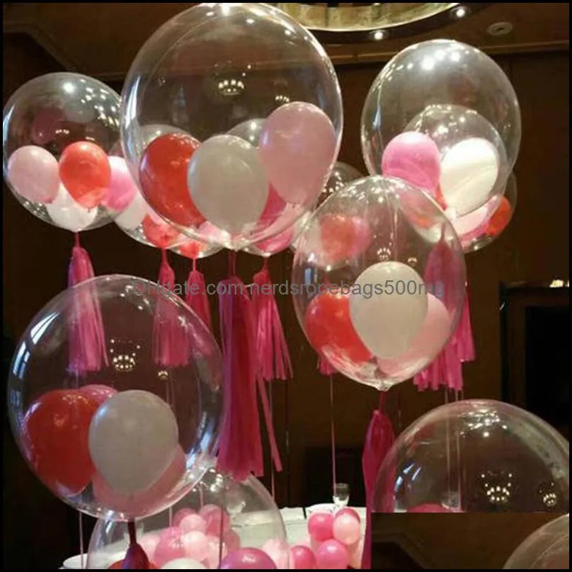 20``24``36`` transparent globes clear balloon helium inflatable bobo balloons wedding birthday baby shower decoration 712 v2