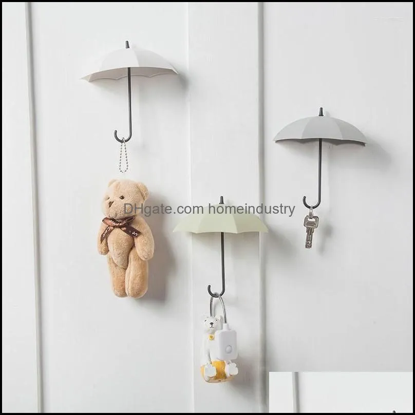 hooks umbrella hook strong glue creative wall door kitchen sundries storage lovely key hanger cute home decor