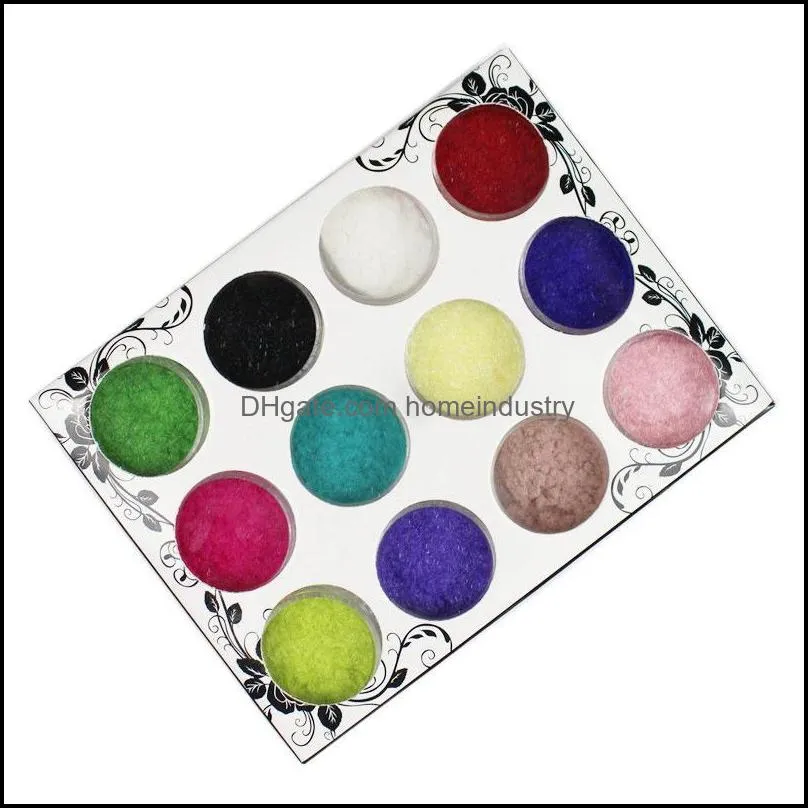 nail art decorations color/set velvet glitter polish powder pigment flocking for nails diy decoration tipsnail