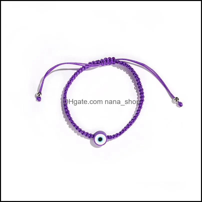 summer candy color evil eye bracelet lucky knot friendship jewelry charm bracelets lovely women men