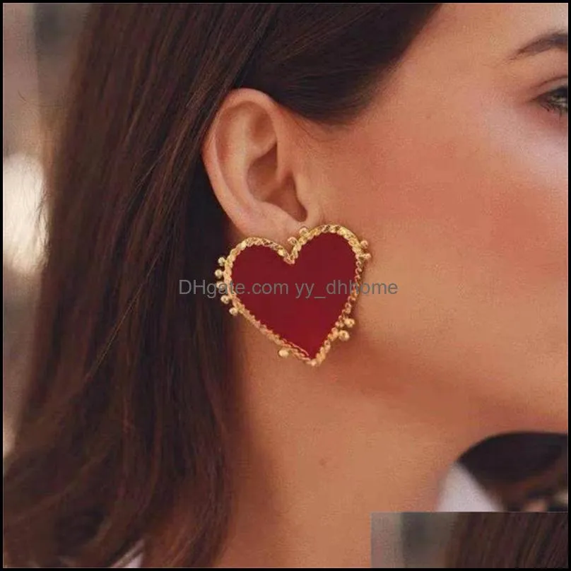 new design lady statement earring women metal gold color eye heart lips long dangle stud earrings fashion party jewelry 839 q2