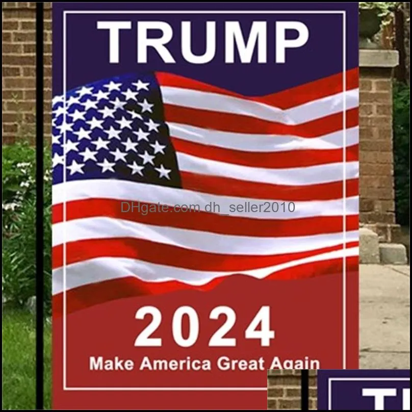 2024 general election banner flags usa president campaign for garden flag make america great again banners 30*45cm digital printing 3 49cda