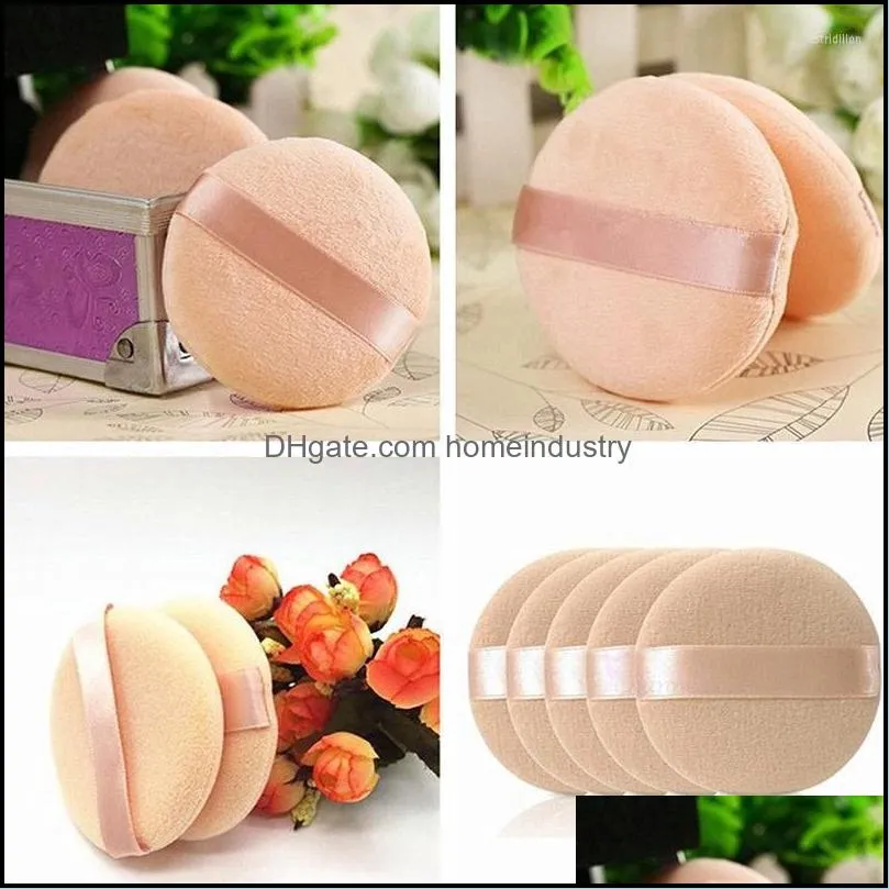 makeup sponges 5 pcs professional round shape bb cream powder puff soft sponge air cushion portable loose foundation