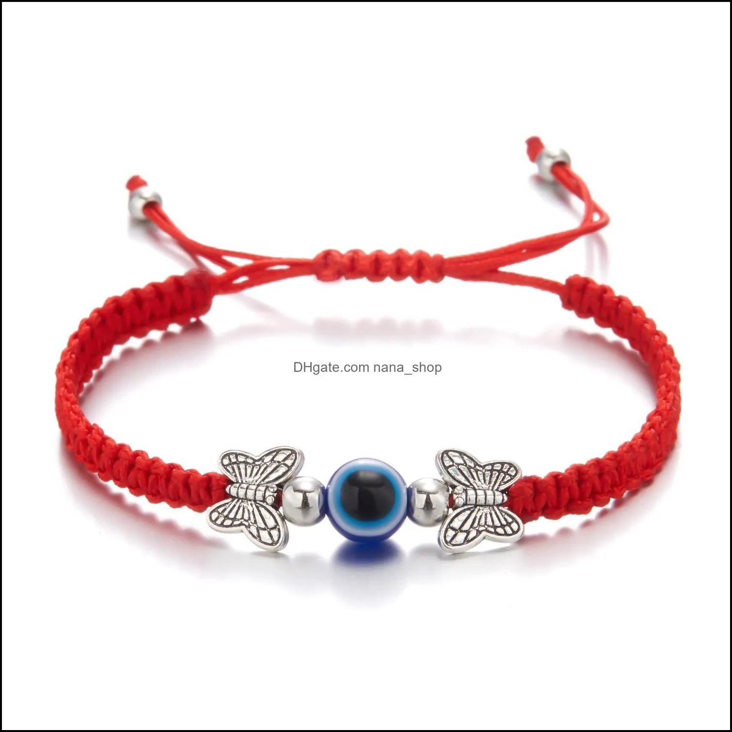 new blue evil eye charm braided rope chains bracelets for women men turtle elephant hamsa hand charm red string bangle fashion jewelry