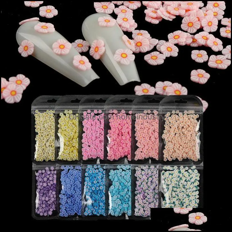 nail art decorations 10g bag flowers soft polymer clay diy design tiny slices decoration acrylic decor manicure accessornail