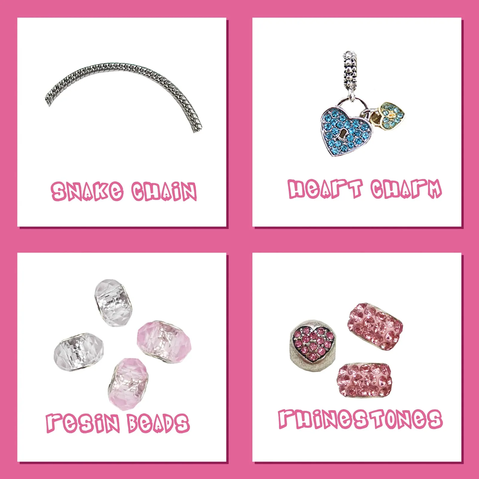 unicorns gifts for kids and teen girls, unicorns or heart charm bracelets cute beaded bracelets with pendant charm