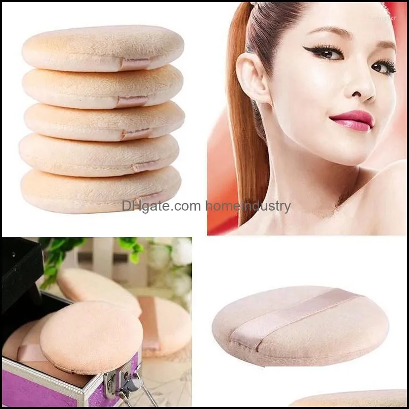 makeup sponges 5 pcs professional round shape bb cream powder puff soft sponge air cushion portable loose foundation