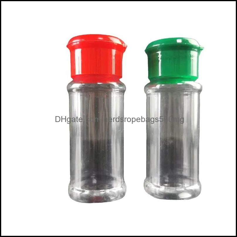 empty plastic spice bottles set for storing bbq seasoning salt pepper,glitter shakers bottles 60 ml/2 1963 y2