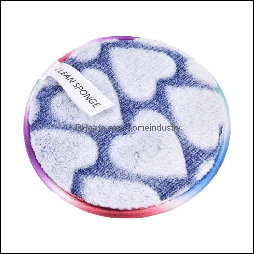 makeup sponges 1pcsmicrofiber cloth pad make-up remover cleansing towel reusable clean sponge double-layer cleaning wiping tool