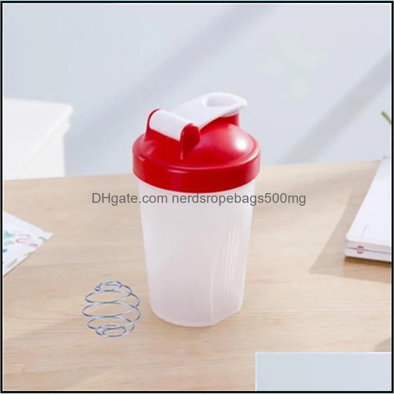 portable tumblers shaker water bottle juice milkshake protein powder home shake cup with stirring ball 29 r2