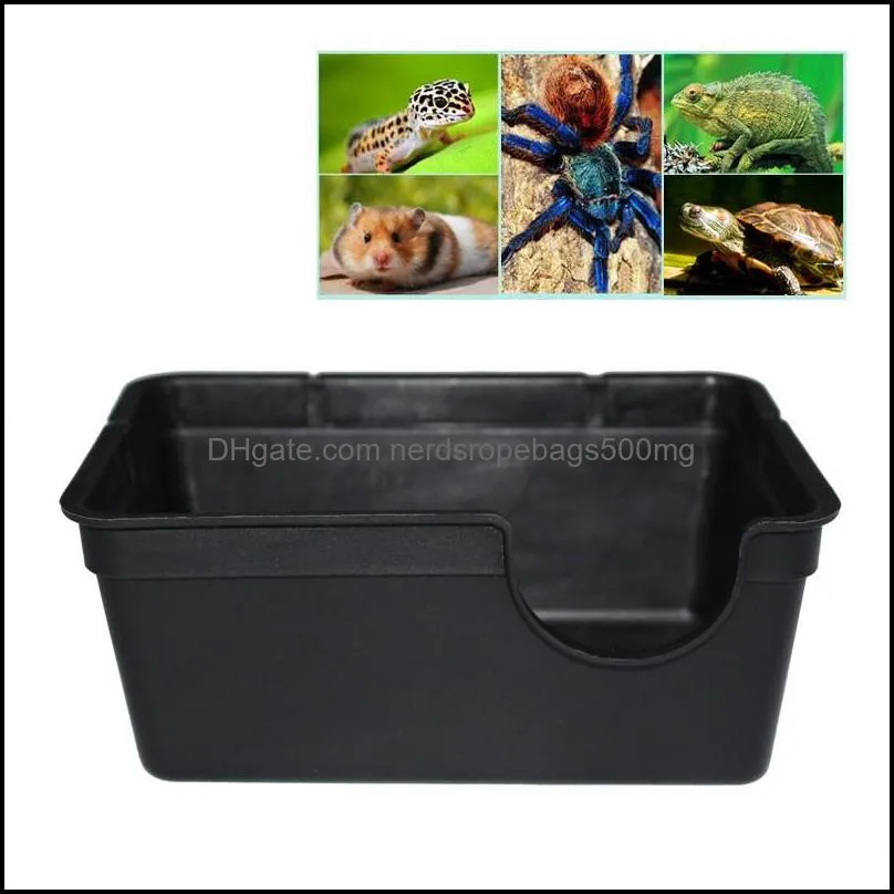 reptile supplies box hiding case hole water feeder spider turtle snake supplies centipede 20220826 e3