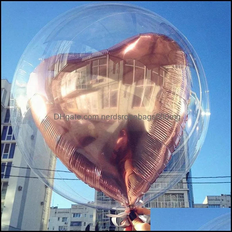 20``24``36`` transparent globes clear balloon helium inflatable bobo balloons wedding birthday baby shower decoration 712 v2