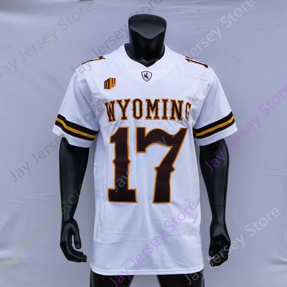 Wyoming Football Jersey NCAA College Josh Allen Andrew Peasley Titus Swen Joshua Cobbs Gibbs Godbout Joey Braasch Xazavian Valladay Bertagnole