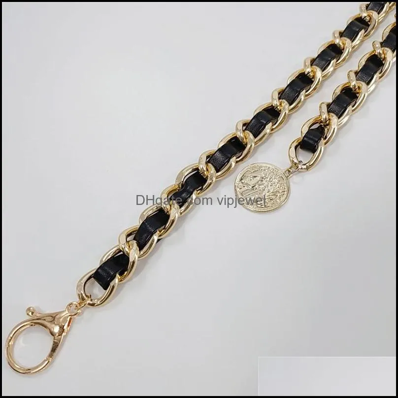 female fringe alloy metal chain belt for women tassel flannel gold belt ladies exaggerated vintage flocking waist chain65 q2