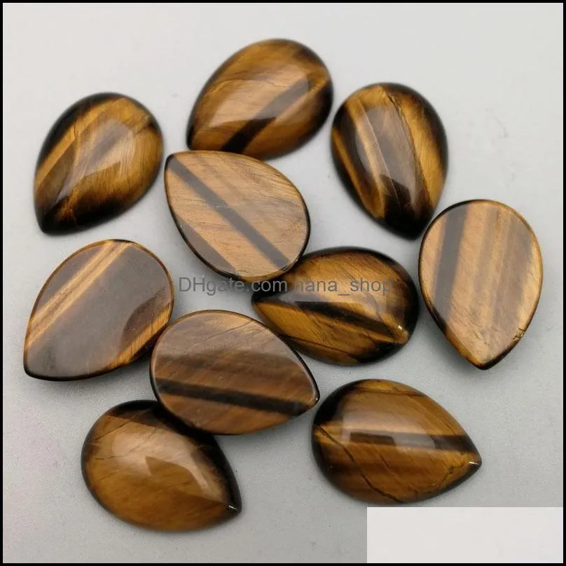 25x18mm flat back assorted loose stone waterdrop cab cabochons beads for jewelry making healing crystal wholesale