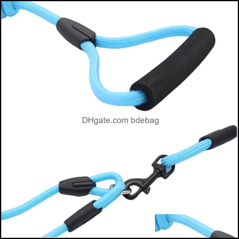 dogs double rope nylon walk 2 two dogs leash coupler double twin lead walking leash optional collar pull rope 434 v2