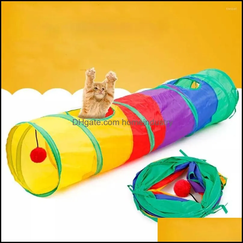 cat toys tunnel pet tube collapsible play toy indoor outdoor kitty puppy for puzzle exercising hiding training