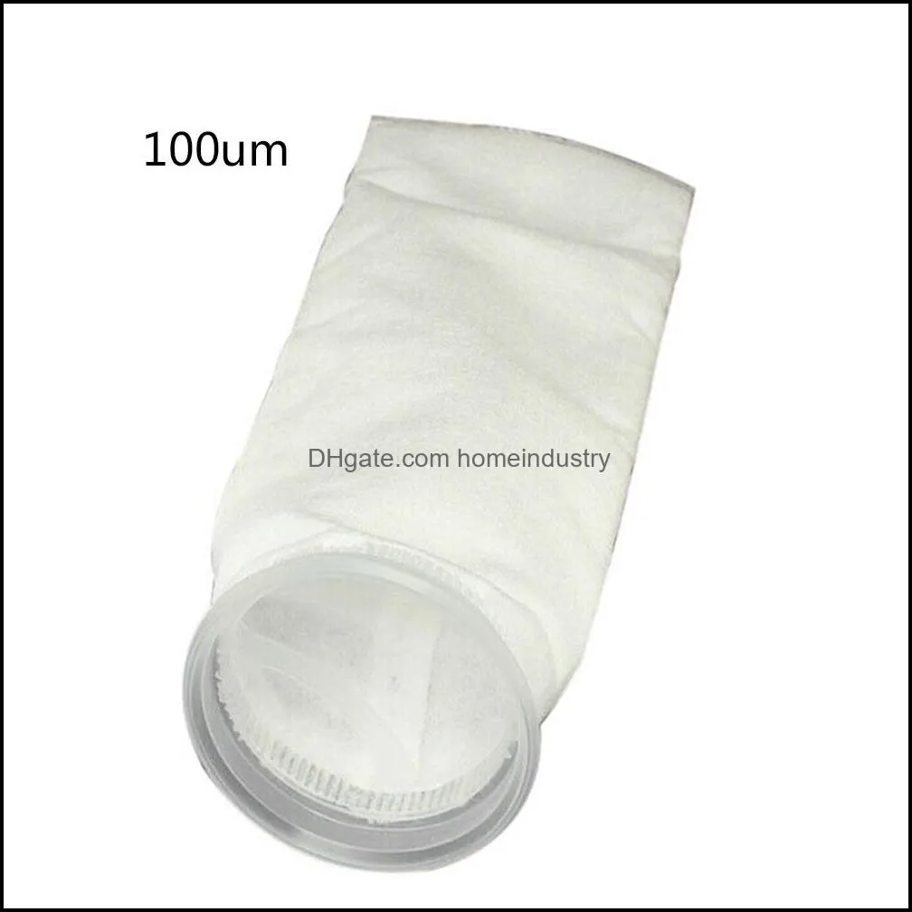 6pcs filter sock bag fish rium marine sump felt pre 100um150um200um y200917