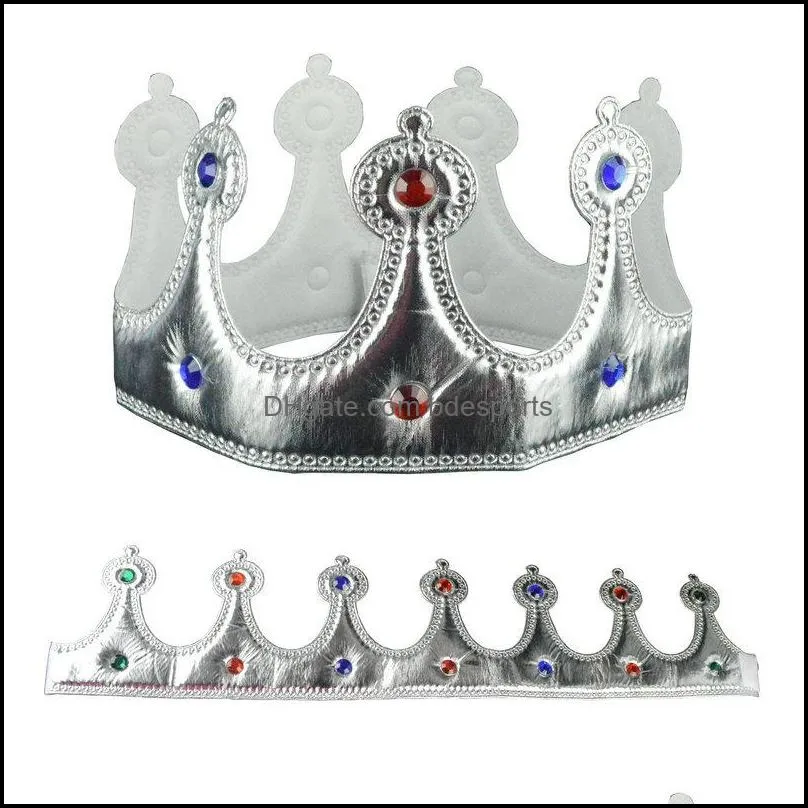 Crown Headwear Children Festival Props King Crowns Head Hoop Party Perform Princess Queen Diadema Hair Ornament 4 75jd L1