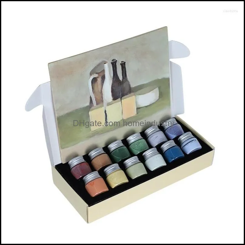 craft tools underglaze color water pottery morandi glaze ceramic high temperature pigment 12-color set