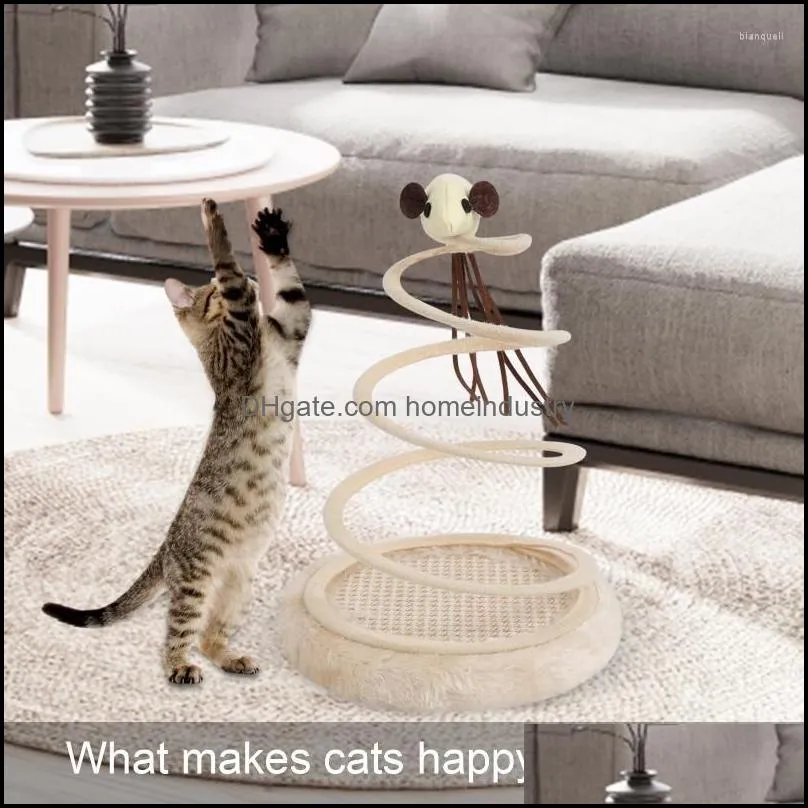 cat toys funny pet toy flexible spring kitten interactive spiral for small and medium-sized cats to play