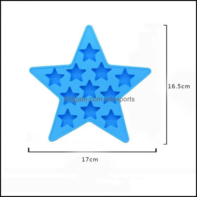 Star Moulds Eco Friendly Lovely Jelly Silica Gel Ice Mould Originality Superior Quality With Blue Red Colors 4 5nya J1