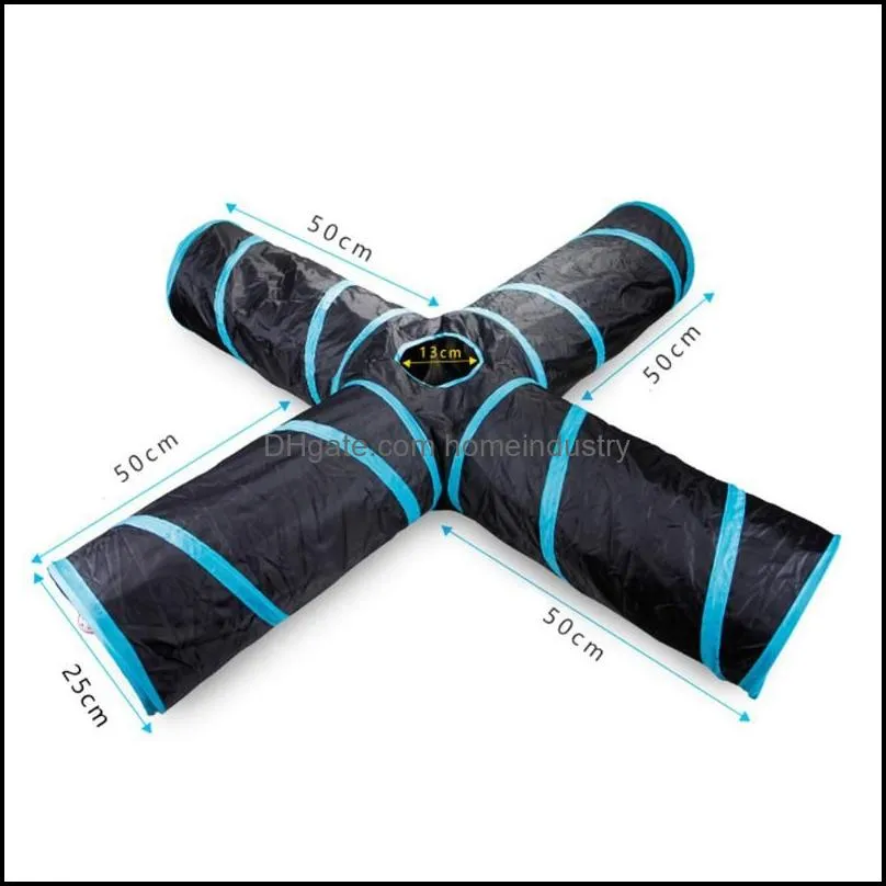 cat toys 5/4/3holes tunnel tube funny kitten foldable for interactive training animal play games pet productcatcat
